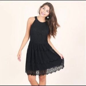 Altar'd State Wonder With Me Crochet Dress Size S